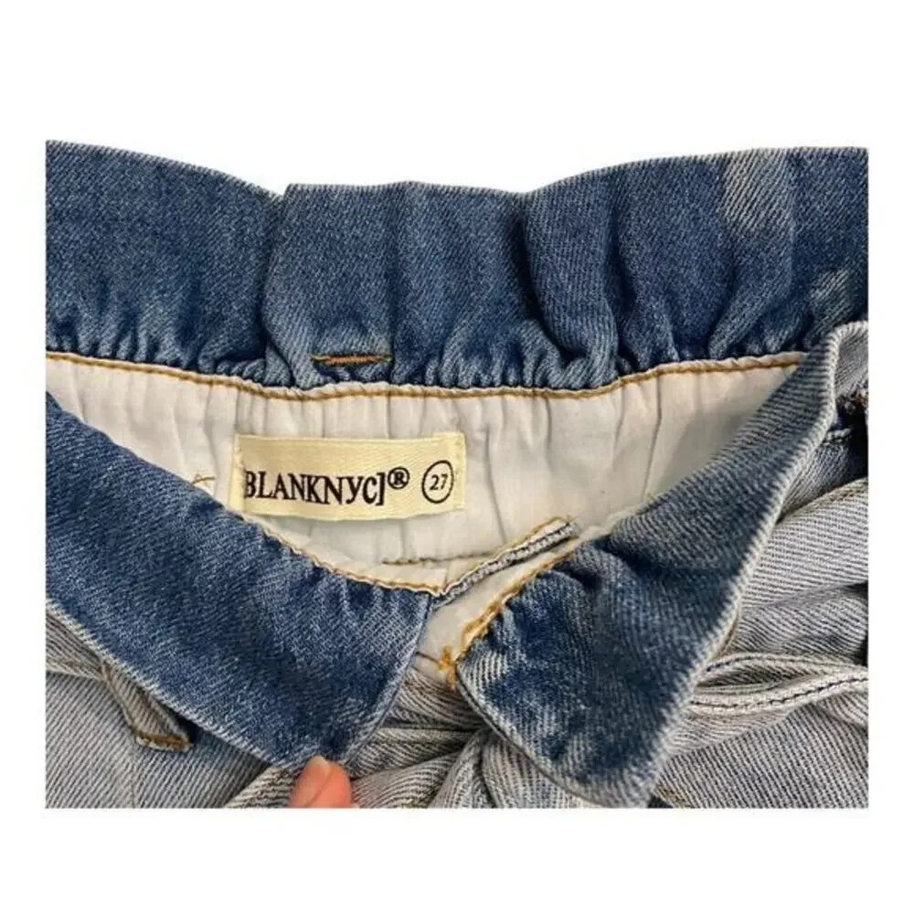 Blank NYC High Rise Wide‎ Leg Relaxed Y2k Coastal Jeans Light Wash Denim Casual - Picture 5 of 8